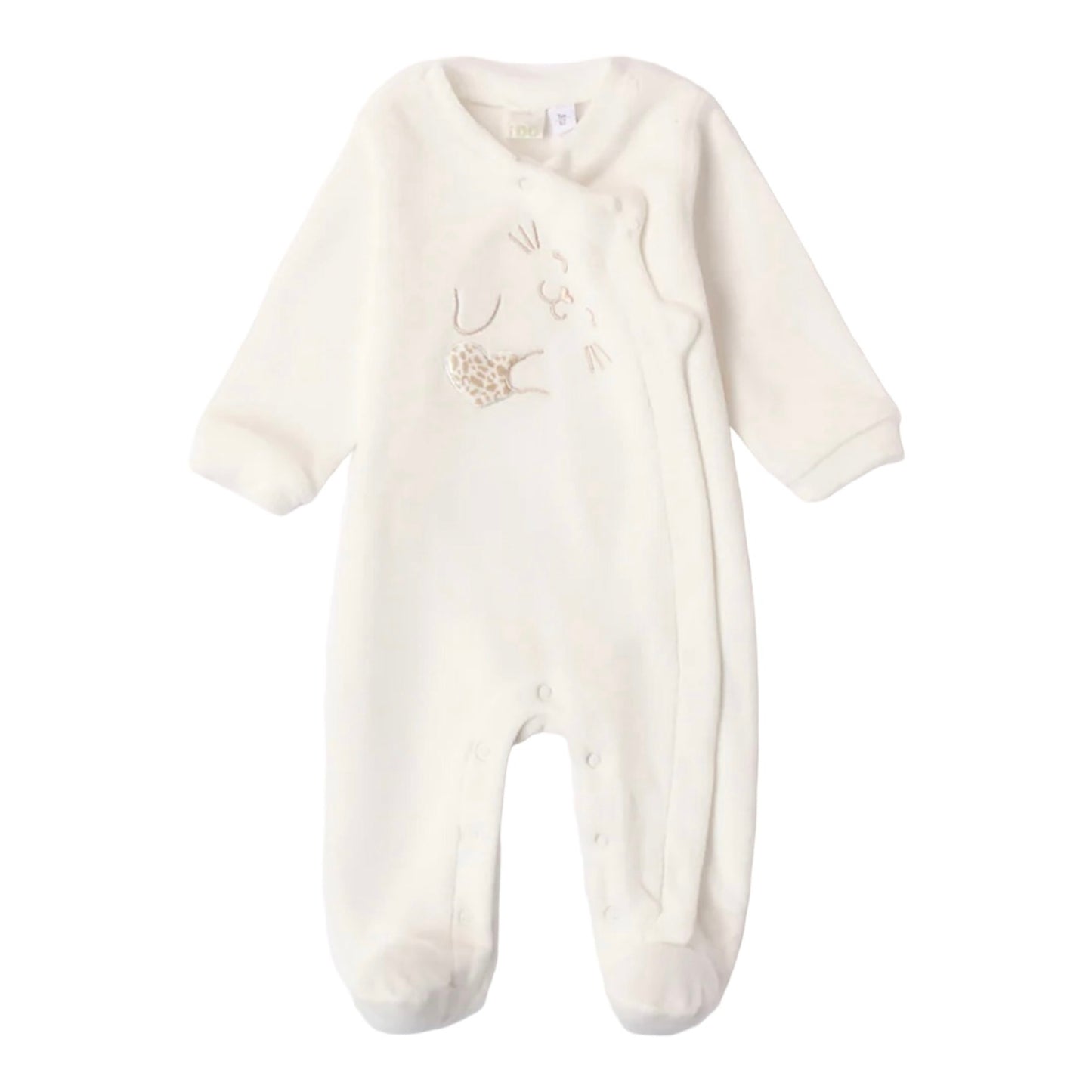 iDO, All in ones, iDO - Cat face Romper, Cream