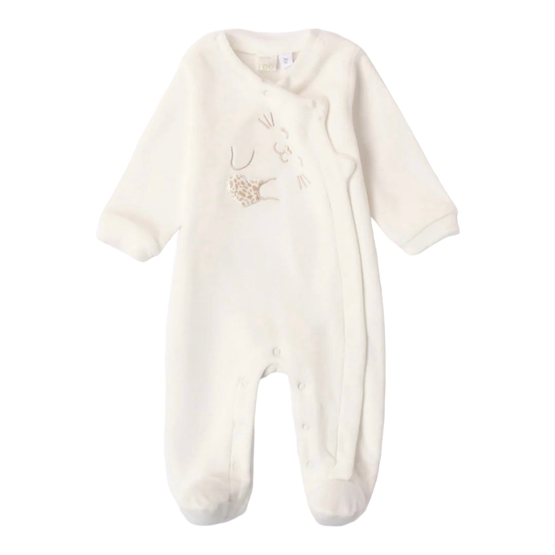 iDO, All in ones, iDO - Cat face Romper, Cream