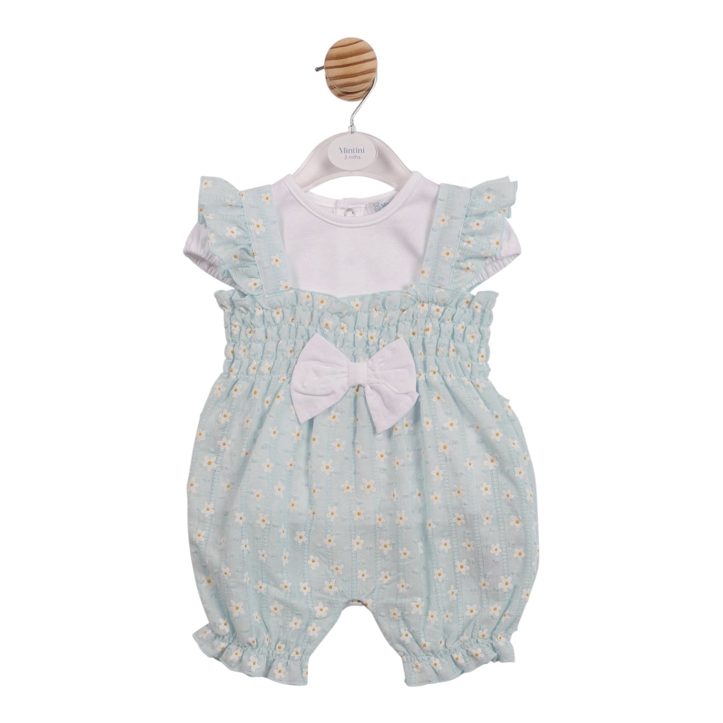 Mintini - Blue Daisy Dungarees
