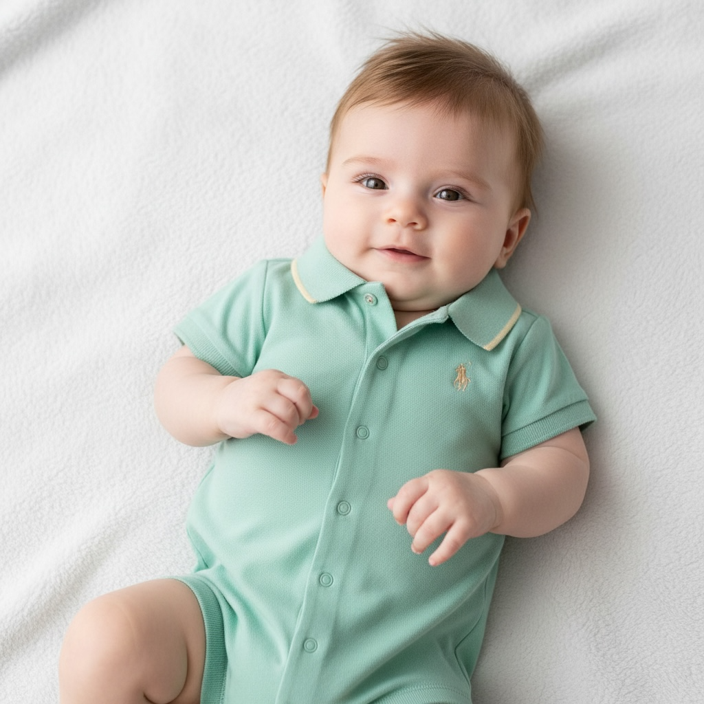 Ralph Lauren - Shortie polo romper, Pale green