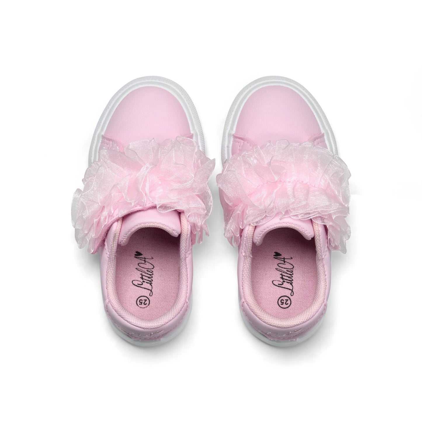 Little A - Trainers, pink ruffle