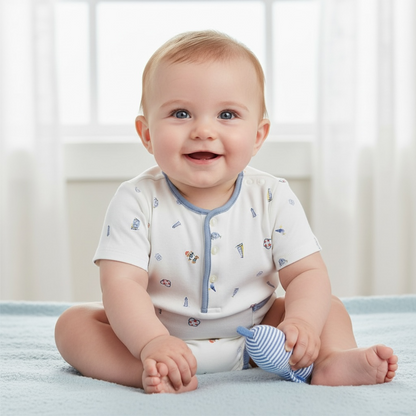 Ralph Lauren - Shortie romper, nautical theme print