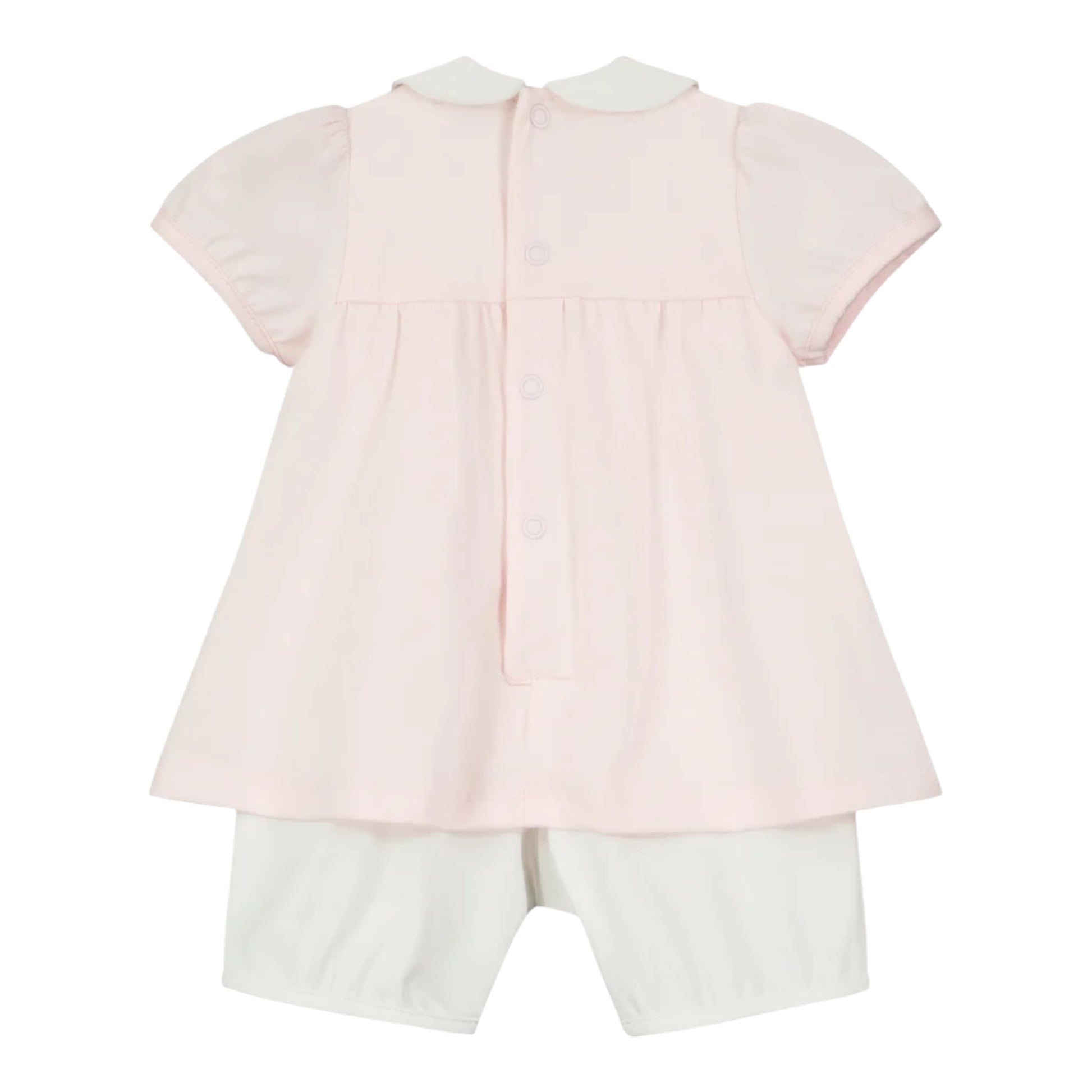 Emile et Rose, All in ones, Emile et Rose - Pink and white all in one with headband