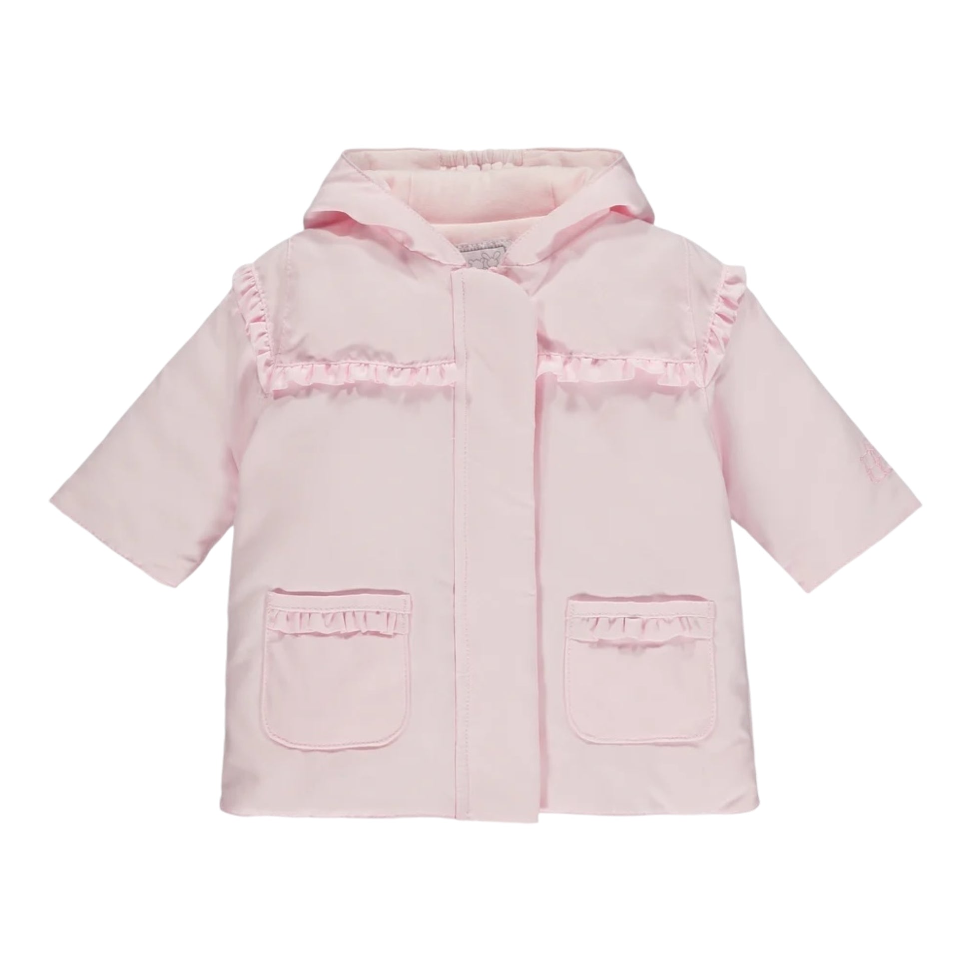 Emile et Rose, Coats & Jackets, Emile et Rose - Light pink hooded coat