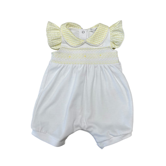 blues baby - White girls romper with lemon