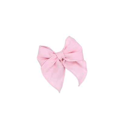Rapife - Dress and pants, white ditsy, with pink hairclip