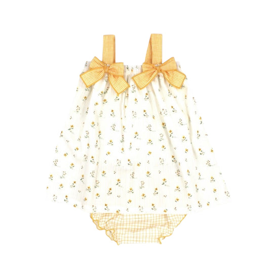 Rapife - Dress and pants, lemon floral