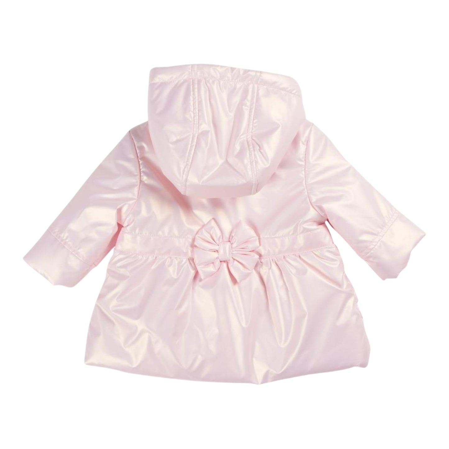 Mintini, Coats & Jackets, Mintini - Pink pearlised 'Bows and frills' coat