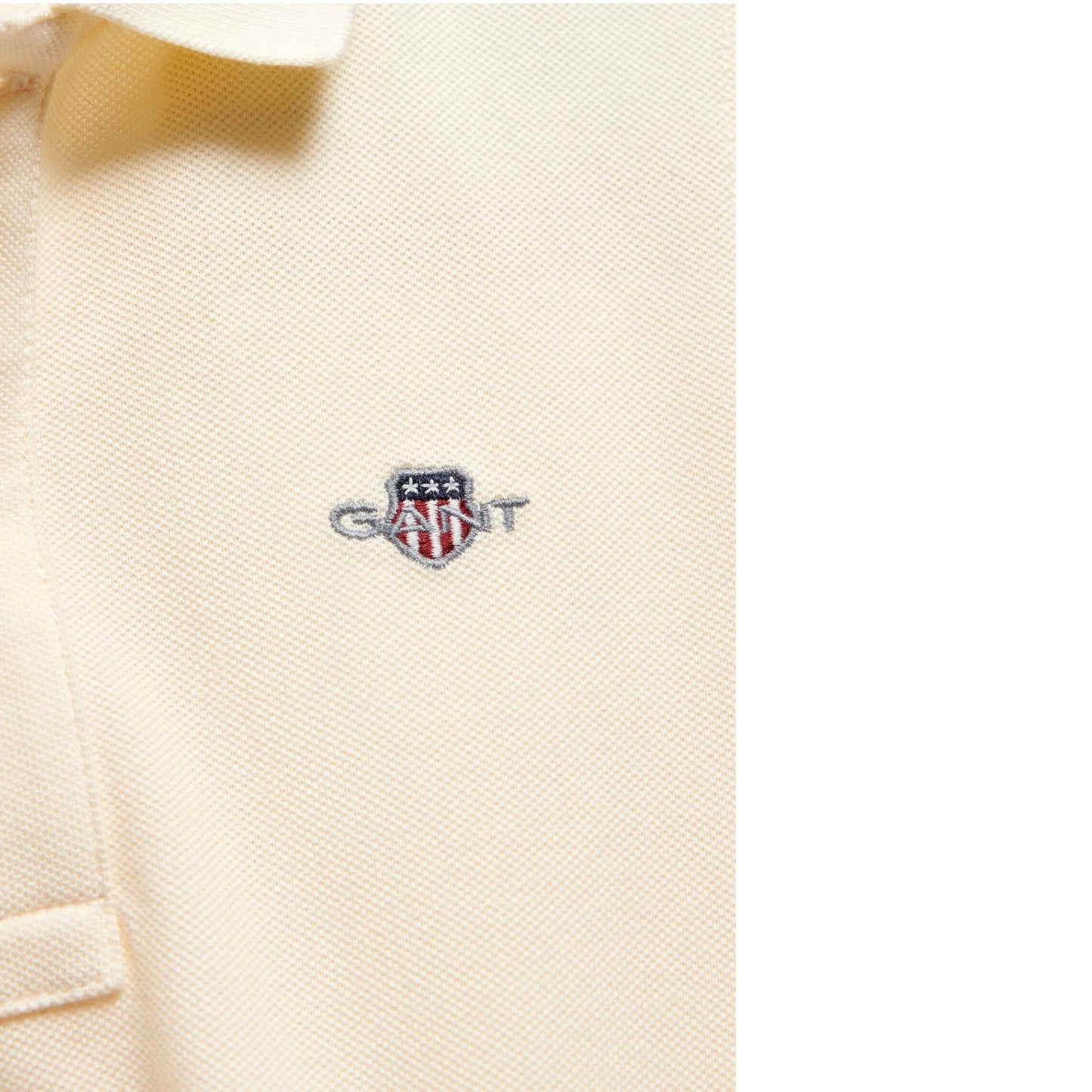 Gant - Polo T-shirt, buttermilk