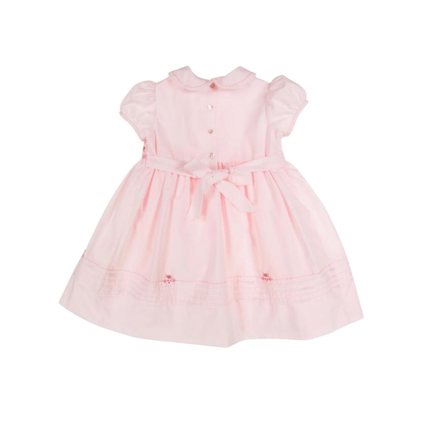 Sarah Louise - Traditional, hand smocked dress, pale pink