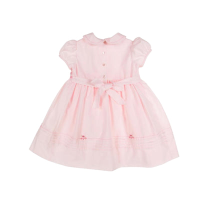 Sarah Louise - Traditional, hand smocked dress, pale pink