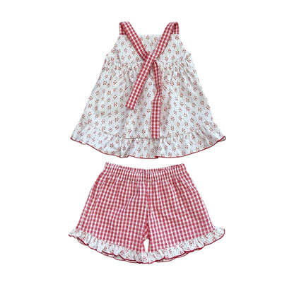 Rapife - Top and shorts set, red