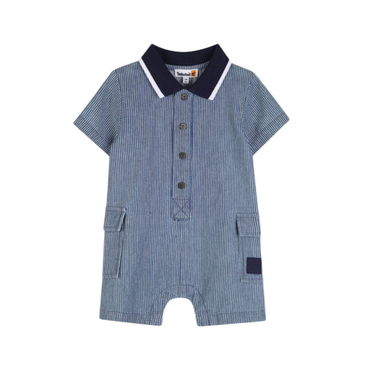Timberland -  Navy denim stripe romper