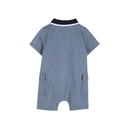 Timberland -  Navy denim stripe romper