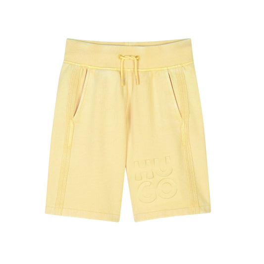 Hugo - Mustard washed shorts
