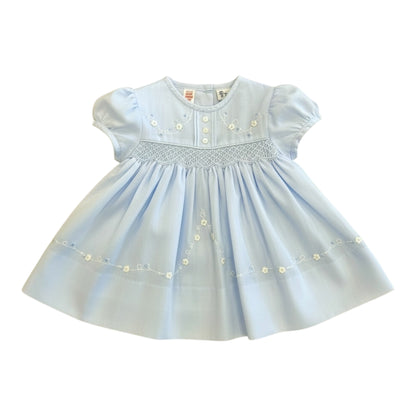 Sarah Louise - Hand smocked Dress, blue