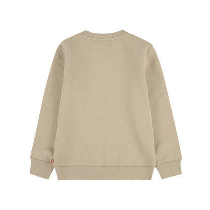 Levi's - Sand sweat top with navy Levi's bat logo print