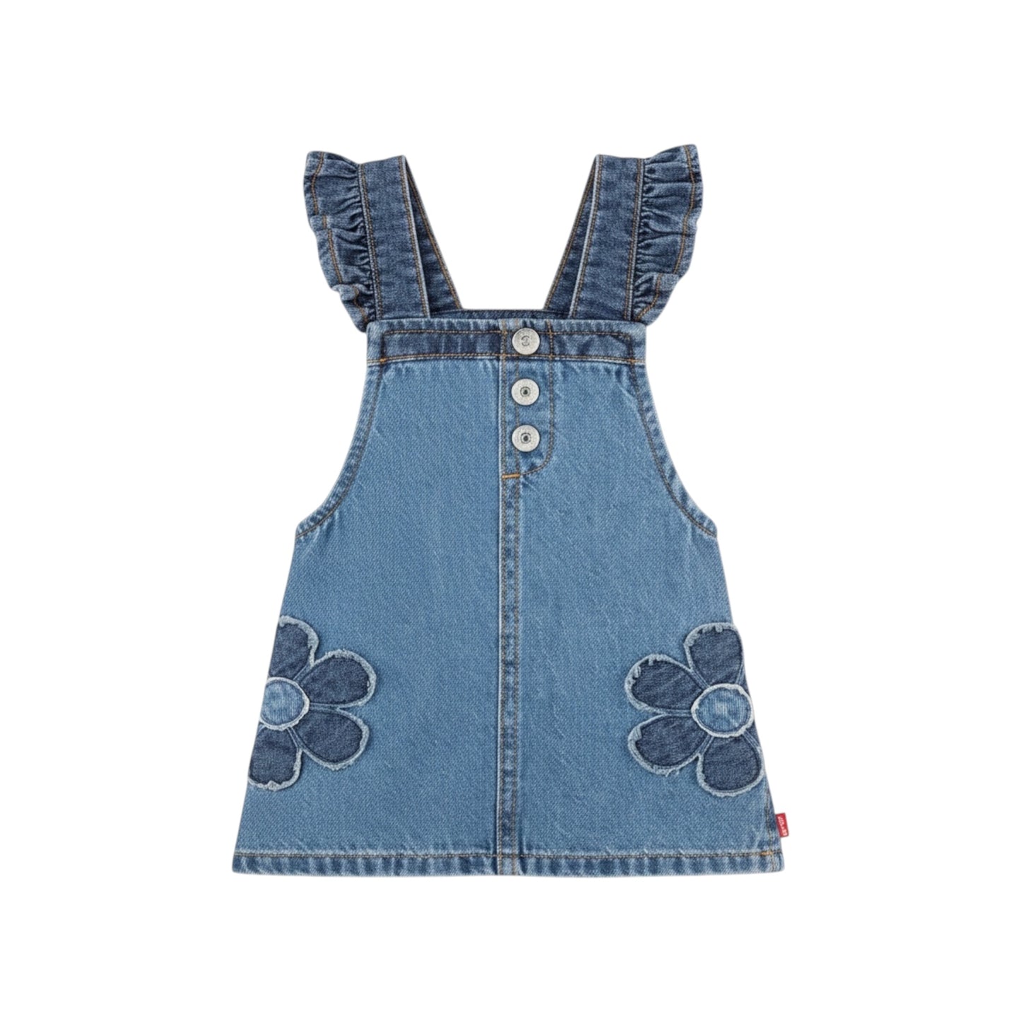 Levi's - Denim pinafore dress, flower
