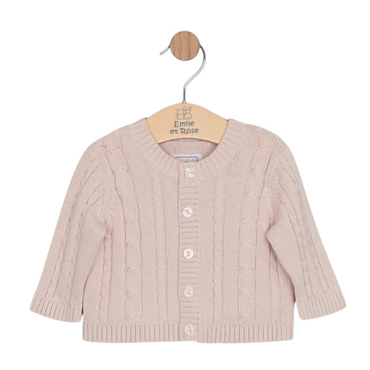 Emile et Rose - Cable knit cardigan, Morgan beige