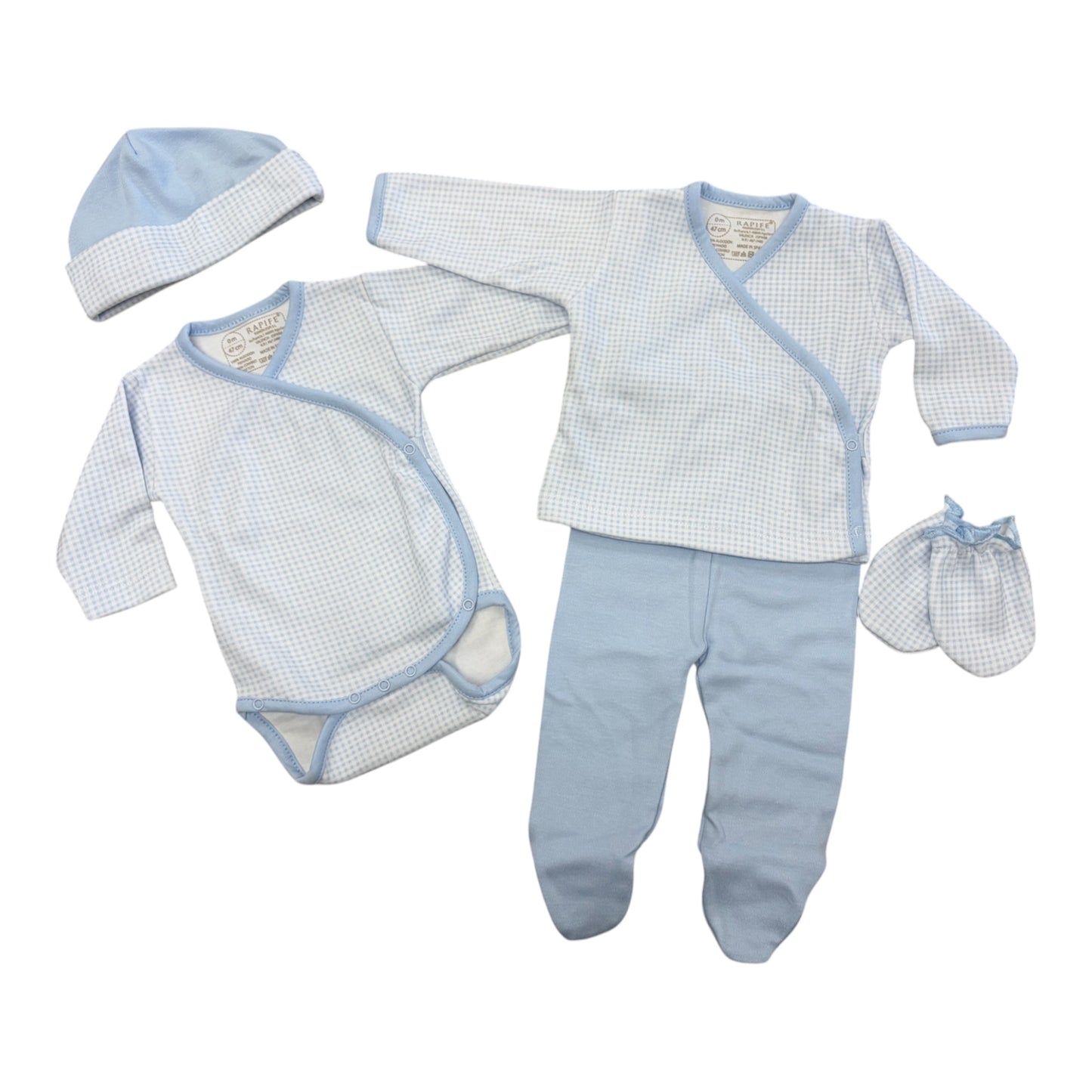 Rapife - 5 piece baby set, light blue