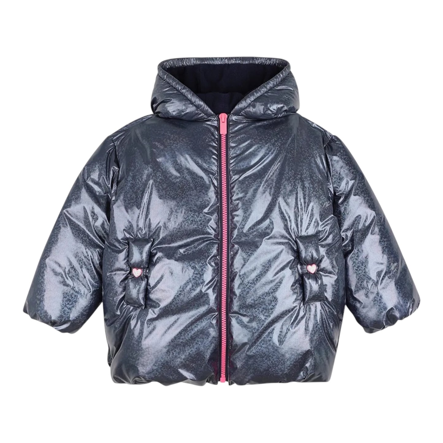 Billieblush - Navy padded hooded coat