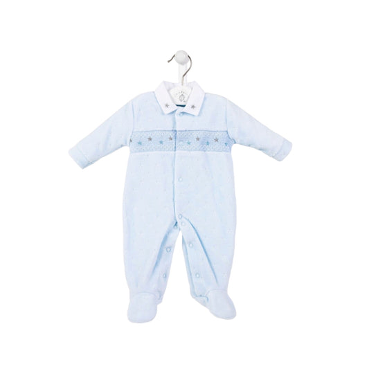 Dandelion - Velour Romper, Blue
