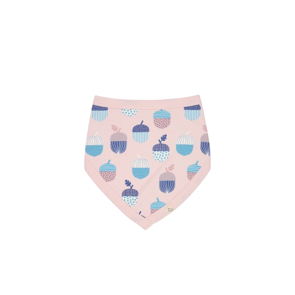 Pigeon Organics - Pink acorn hooded blanket & bib
