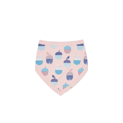 Pigeon Organics - Pink acorn hooded blanket & bib