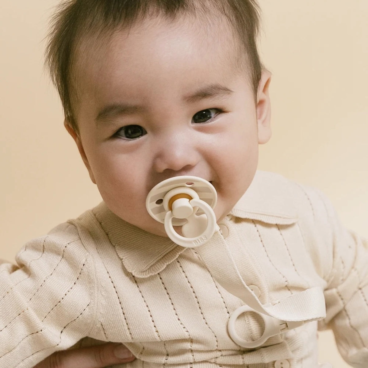 Bibs - Dummies and clip gift set, Ivory