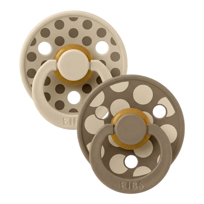 Bibs - Vanilla / dark oak mix 2pk dummies