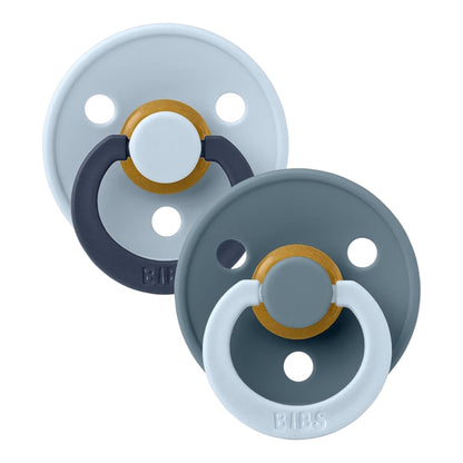 Bibs - Baby blue / petrol mix 2pk dummies