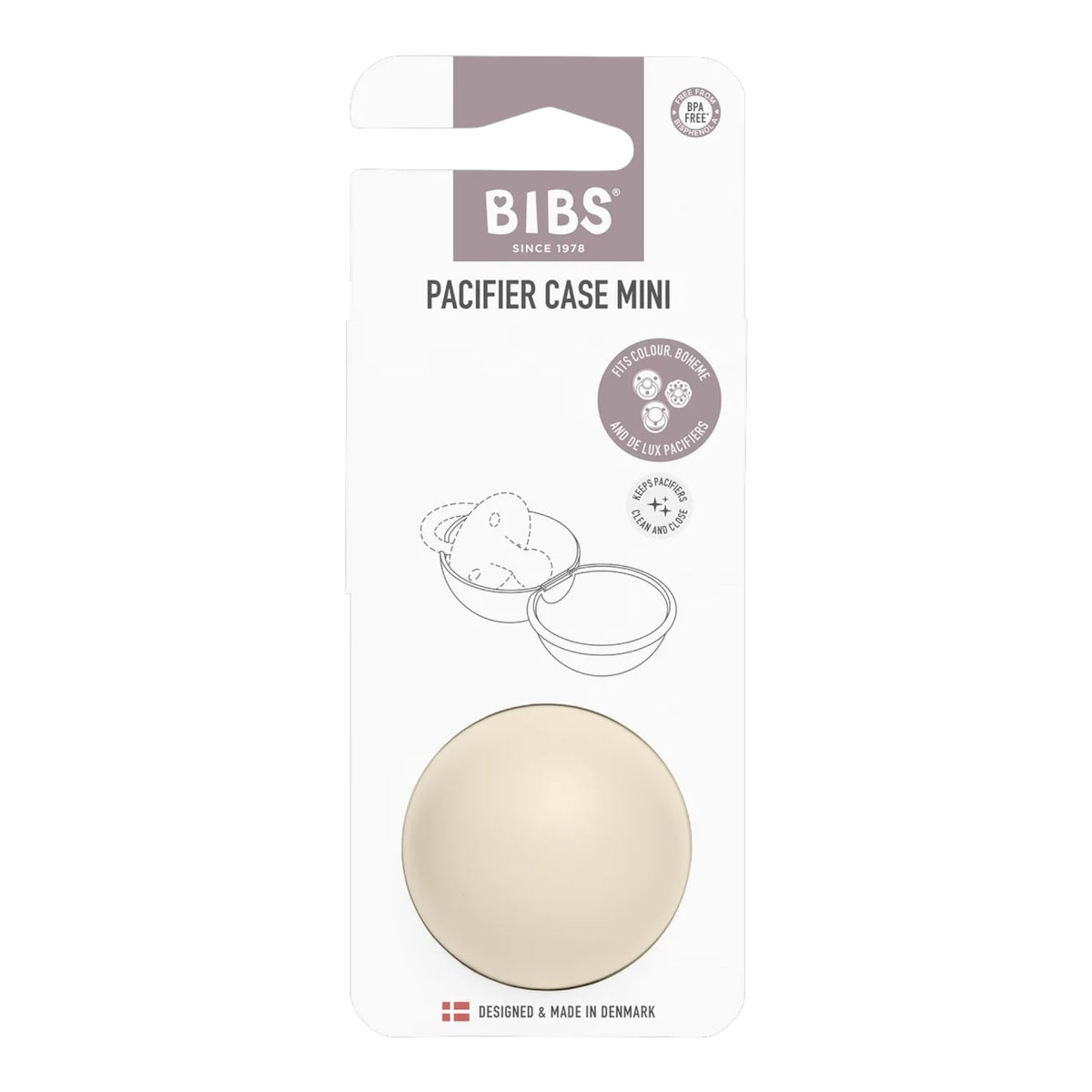 Bibs - Pacifier case mini, ivory