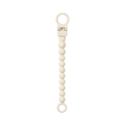 Bibs - Dummy clip, ivory