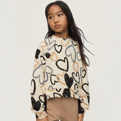 Mayoral - Heart Print Sweater