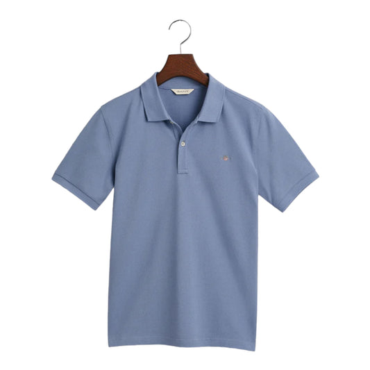 Gant, T-shirts, Gant - Muscardi blue polo T-shirt