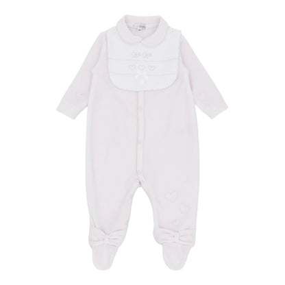blues baby - Beige velour all in one