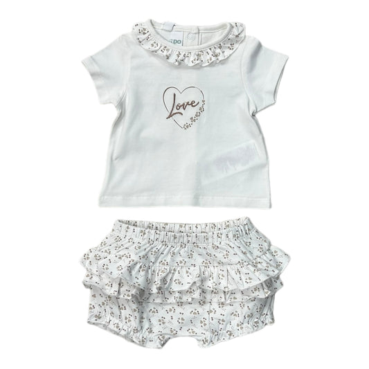 iDO, 2 piece outfits, iDO - Cream 2 piece set, top and pant