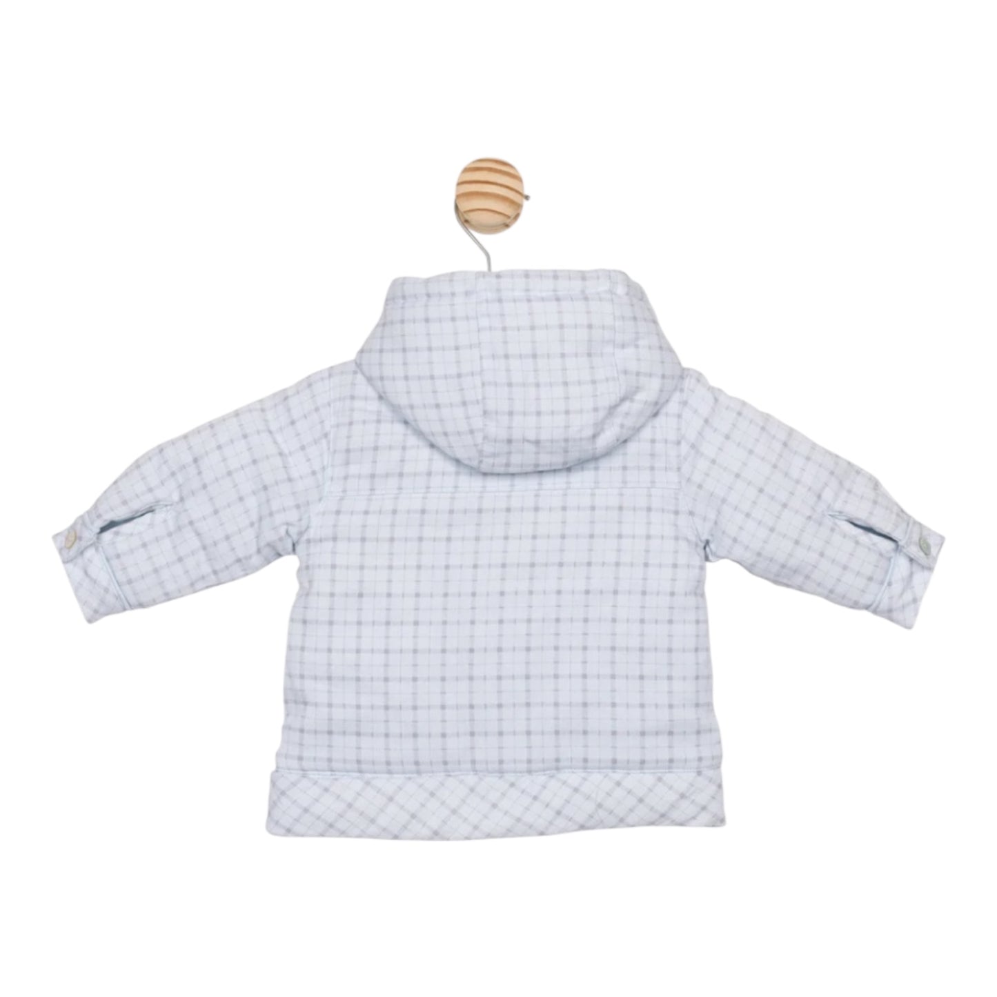 Mintini - Pale blue padded jacket with hood