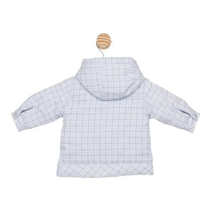 Mintini - Pale blue padded jacket with hood