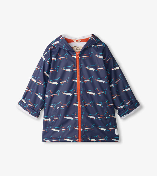 Hatley, raincoat, Hatley - Raincoat, Colour change sharks