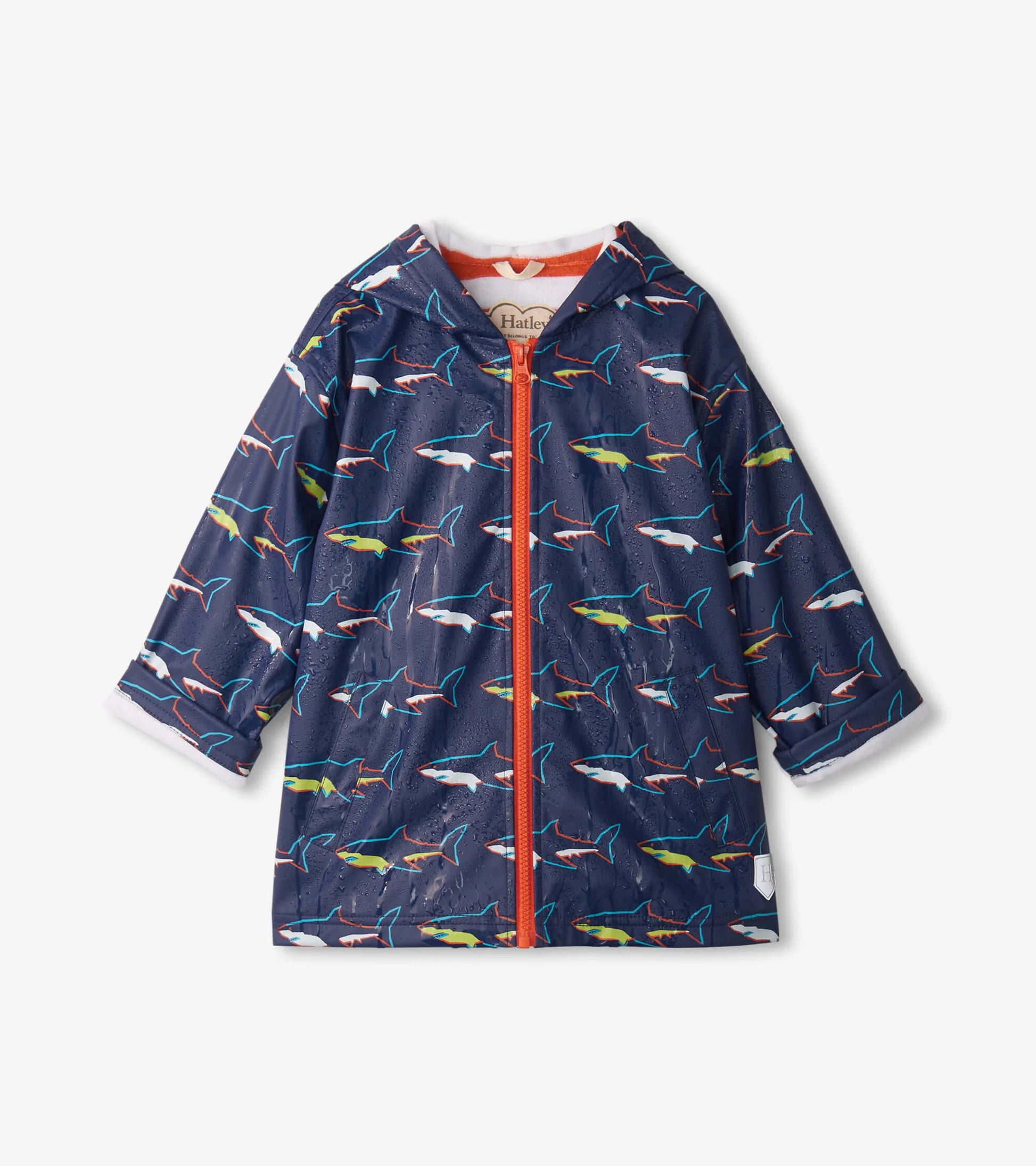 Hatley, raincoat, Hatley - Raincoat, Colour change sharks