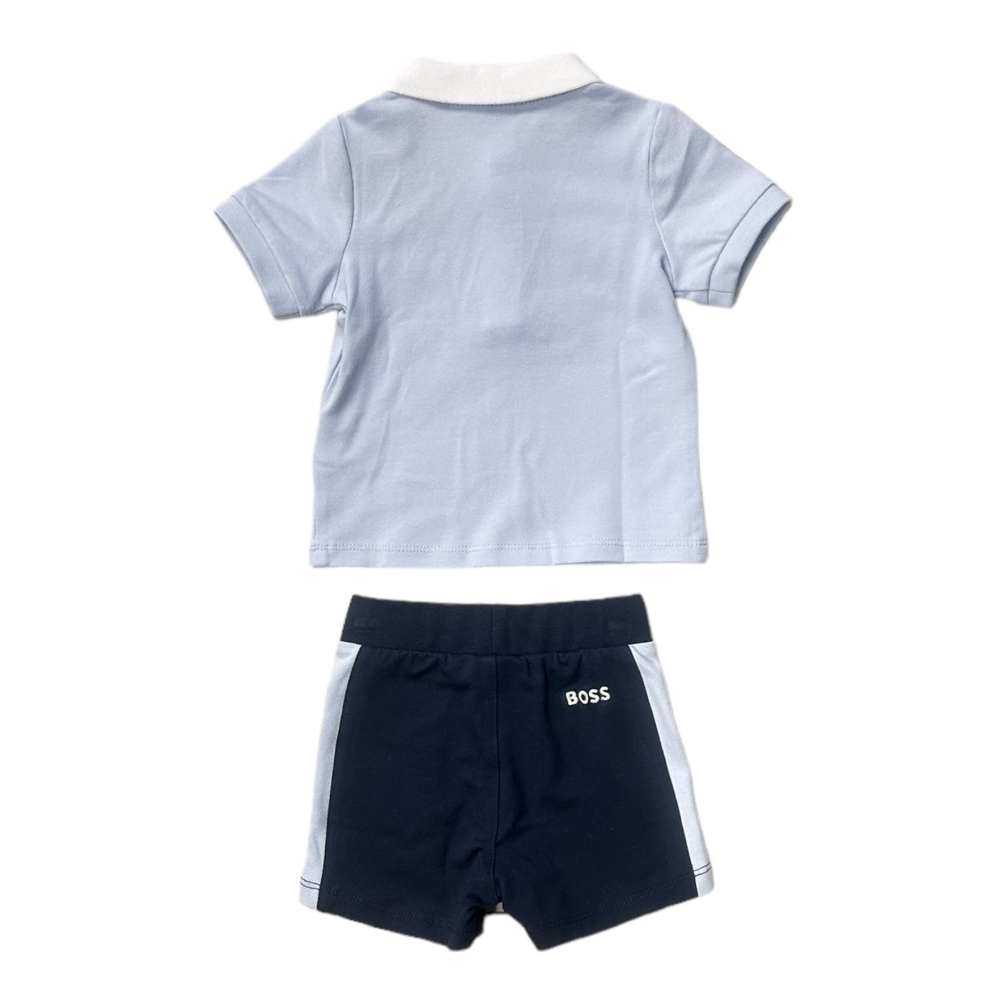 Boss, 2 piece shorts sets, Boss - Blue 2 piece shorts set 3m-18m