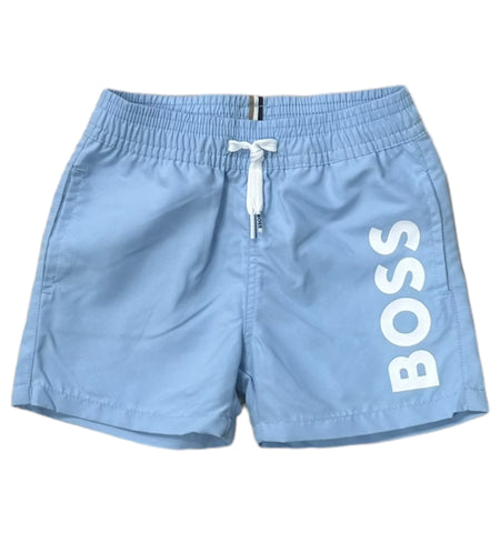 Boss, Shorts, Boss - Light blue toddler shorts, 12m - 3yrs