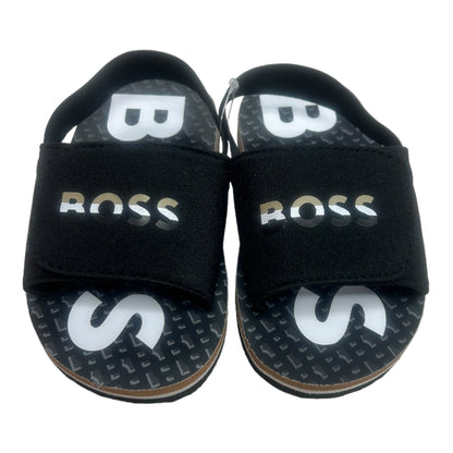 Boss, footwear, BOSS - Black sliders