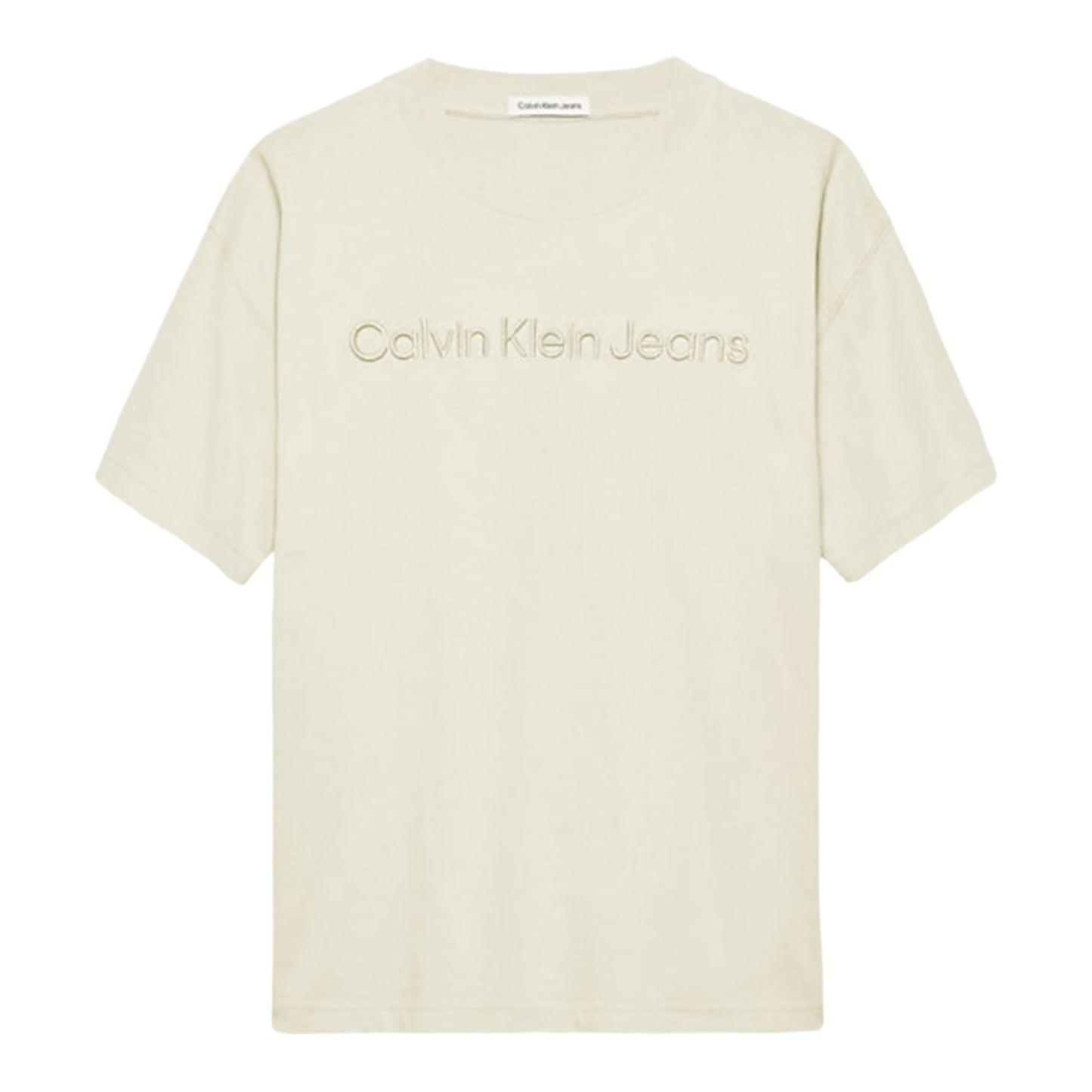 Calvin Klein, T-shirts, Calvin Klein - Green haze, Calvin Klein embossed T-shirt