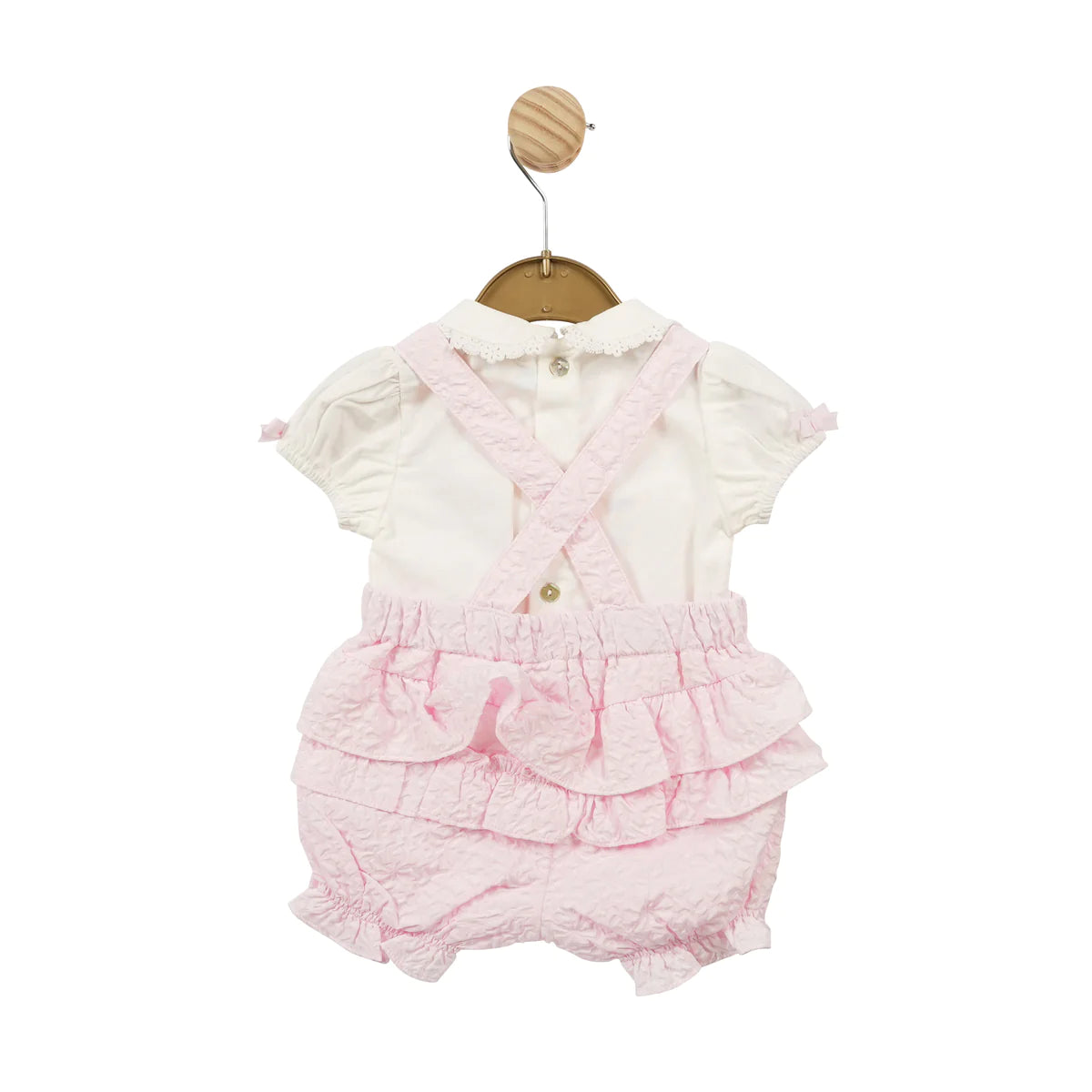 Mintini, Dungarees, Mintini - Pink summer 2 piece dungaree outfit