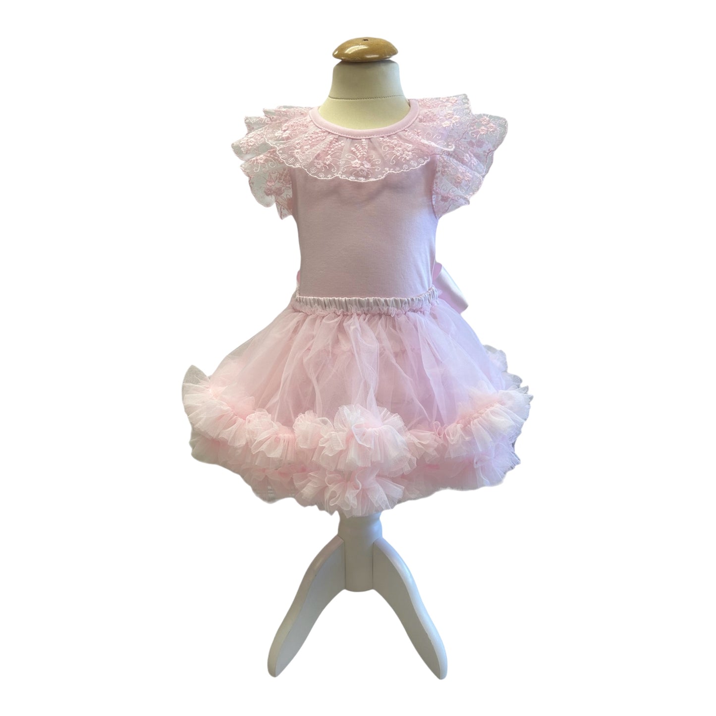 Caramelo Kids, bodyvest, Caramelo Kids - pink lace body suit, 034172