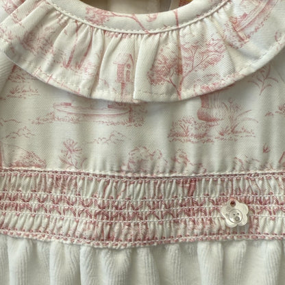 Deolinda - Velour romper, Off White