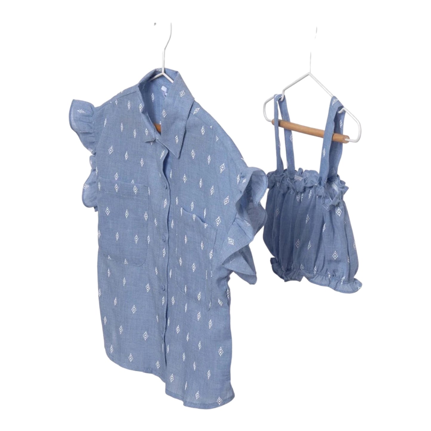 Mayoral, Tops, Mayoral -  Blouse set, chambray blue