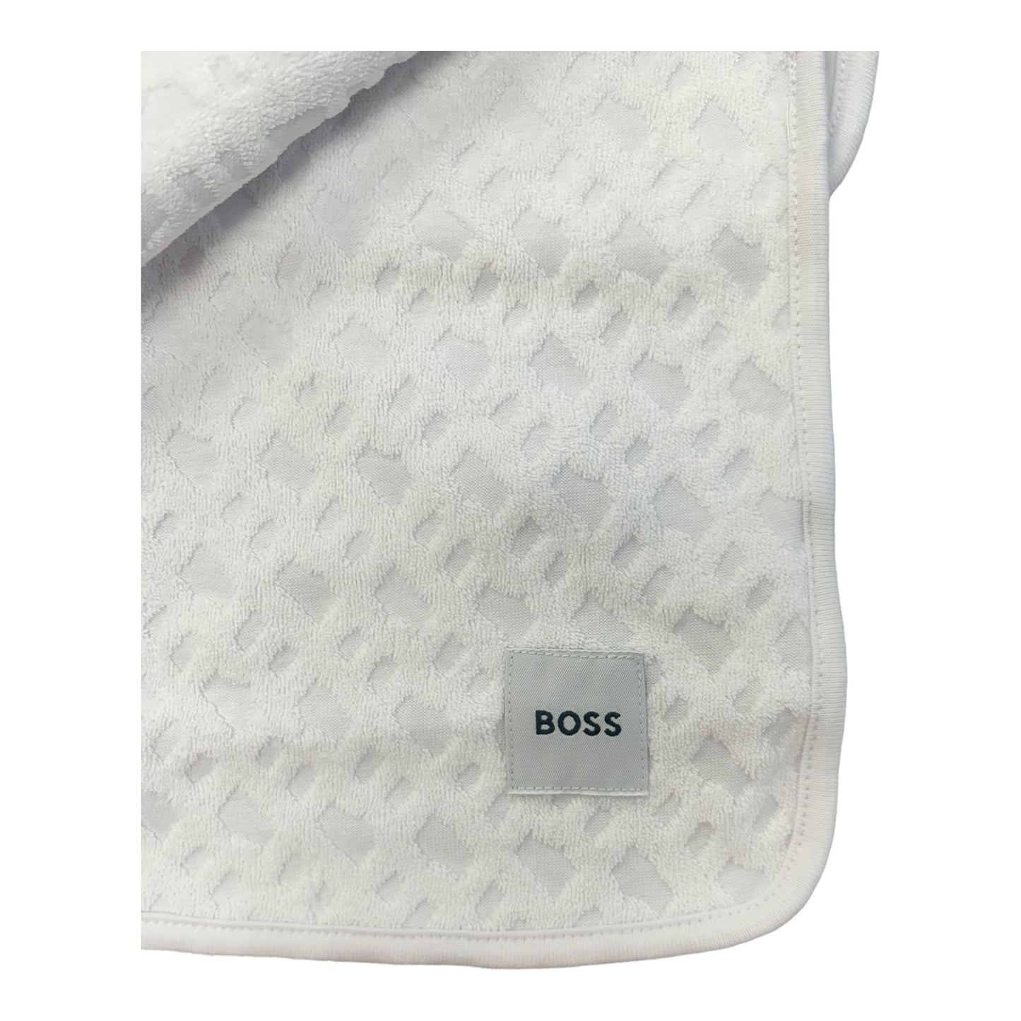 Boss, Blankets, Boss - White blanket, Embroidered BOSS branding